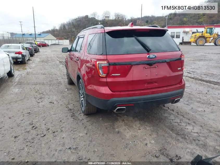 1FM5K8GT4HGB13530 2017 Ford Explorer Sport