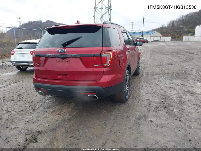 1FM5K8GT4HGB13530 2017 Ford Explorer Sport