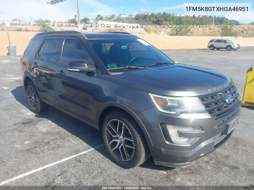 1FM5K8GTXHGA46951 2017 Ford Explorer Sport