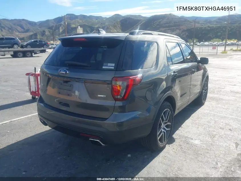 1FM5K8GTXHGA46951 2017 Ford Explorer Sport