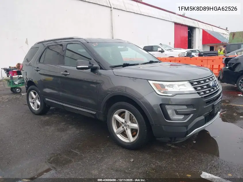 1FM5K8D89HGA62526 2017 Ford Explorer Xlt
