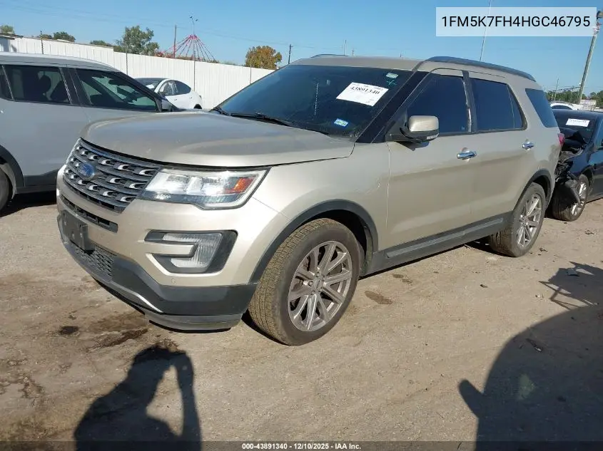 1FM5K7FH4HGC46795 2017 Ford Explorer Limited