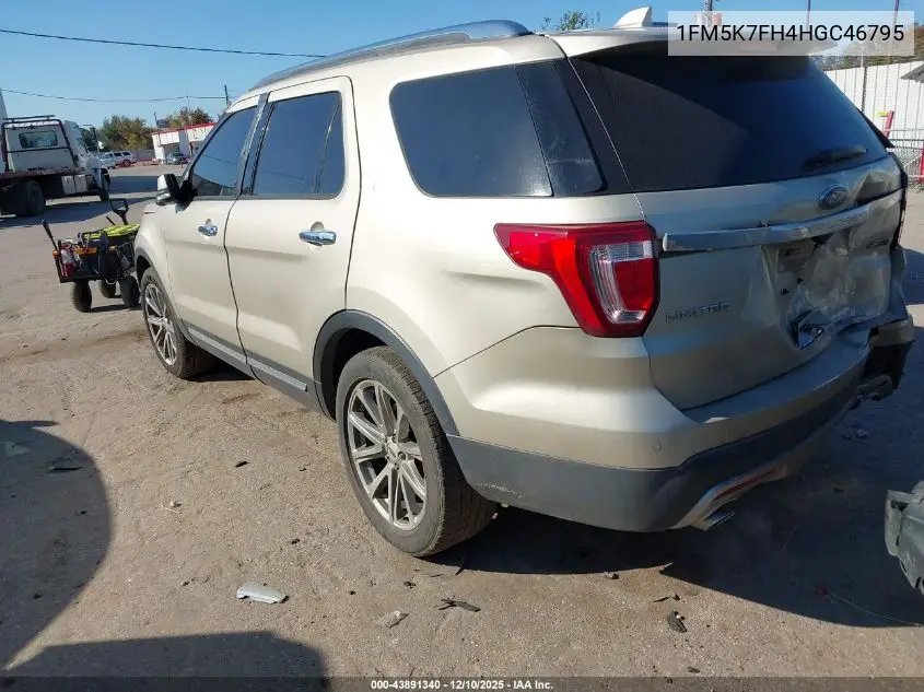 1FM5K7FH4HGC46795 2017 Ford Explorer Limited