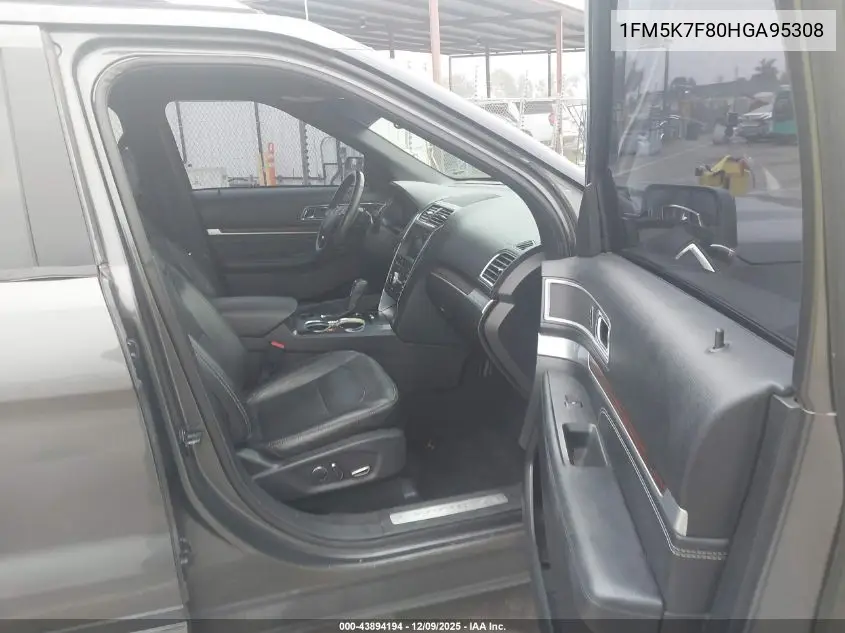 1FM5K7F80HGA95308 2017 Ford Explorer Limited