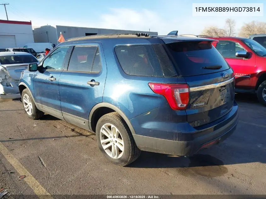 1FM5K8B89HGD73814 2017 Ford Explorer