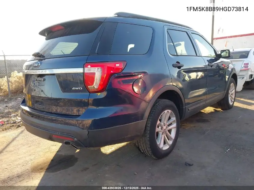 1FM5K8B89HGD73814 2017 Ford Explorer