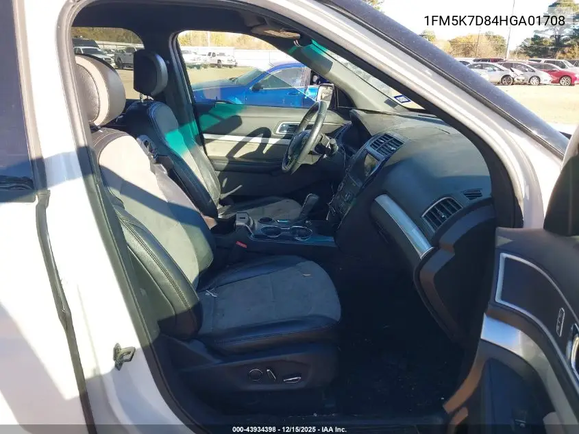 1FM5K7D84HGA01708 2017 Ford Explorer Xlt