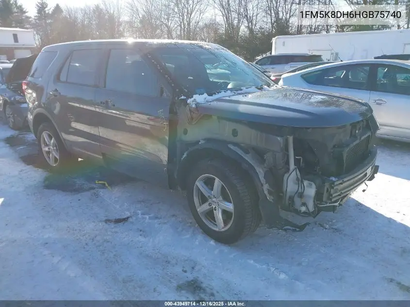 1FM5K8DH6HGB75740 2017 Ford Explorer Xlt