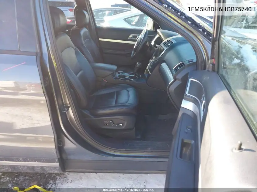 1FM5K8DH6HGB75740 2017 Ford Explorer Xlt