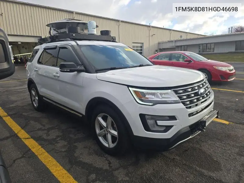 1FM5K8D81HGD46698 2017 Ford Explorer Xlt