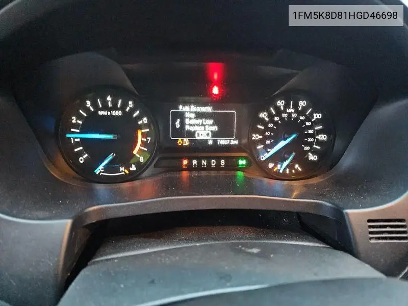 1FM5K8D81HGD46698 2017 Ford Explorer Xlt