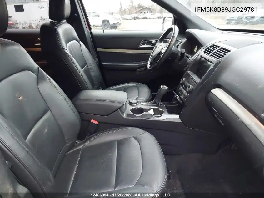 1FM5K8D89JGC29781 2018 Ford Explorer Xlt