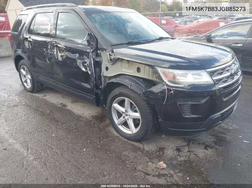 1FM5K7B83JGB85273 2018 Ford Explorer