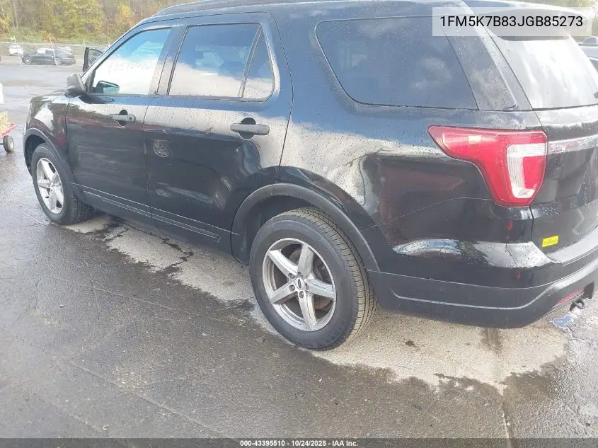 1FM5K7B83JGB85273 2018 Ford Explorer