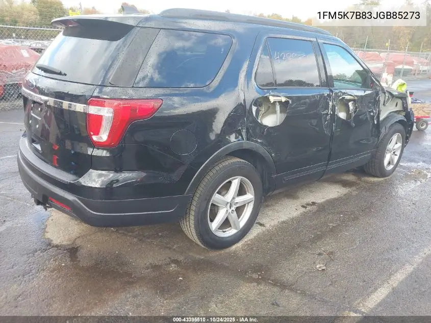 1FM5K7B83JGB85273 2018 Ford Explorer