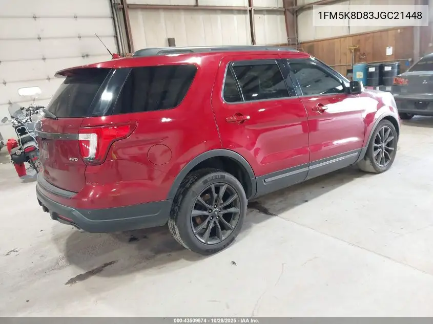 1FM5K8D83JGC21448 2018 Ford Explorer Xlt
