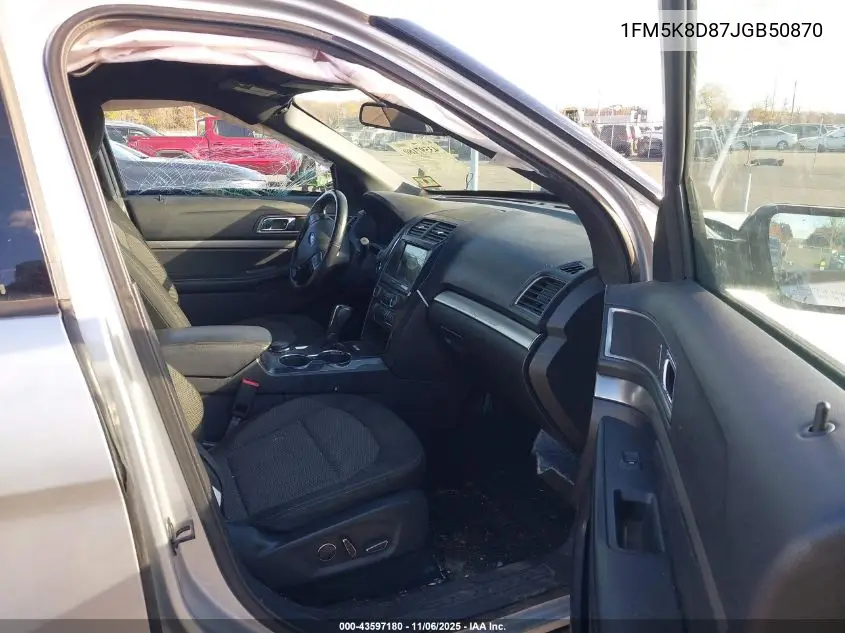 1FM5K8D87JGB50870 2018 Ford Explorer Xlt