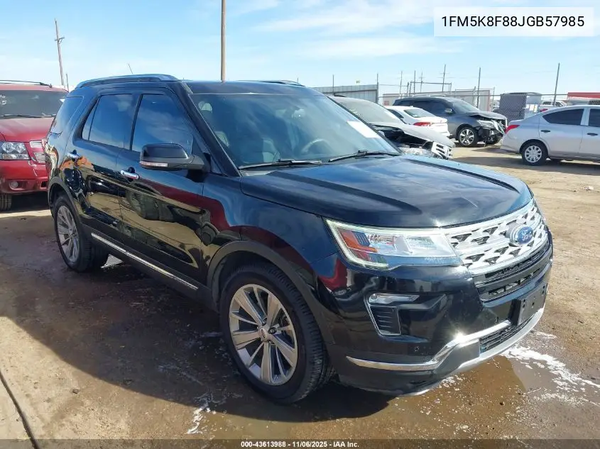1FM5K8F88JGB57985 2018 Ford Explorer Limited