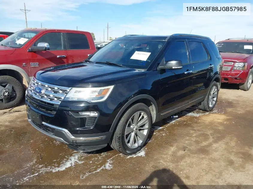 1FM5K8F88JGB57985 2018 Ford Explorer Limited