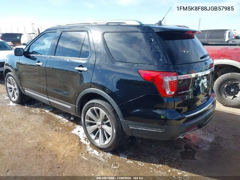 1FM5K8F88JGB57985 2018 Ford Explorer Limited