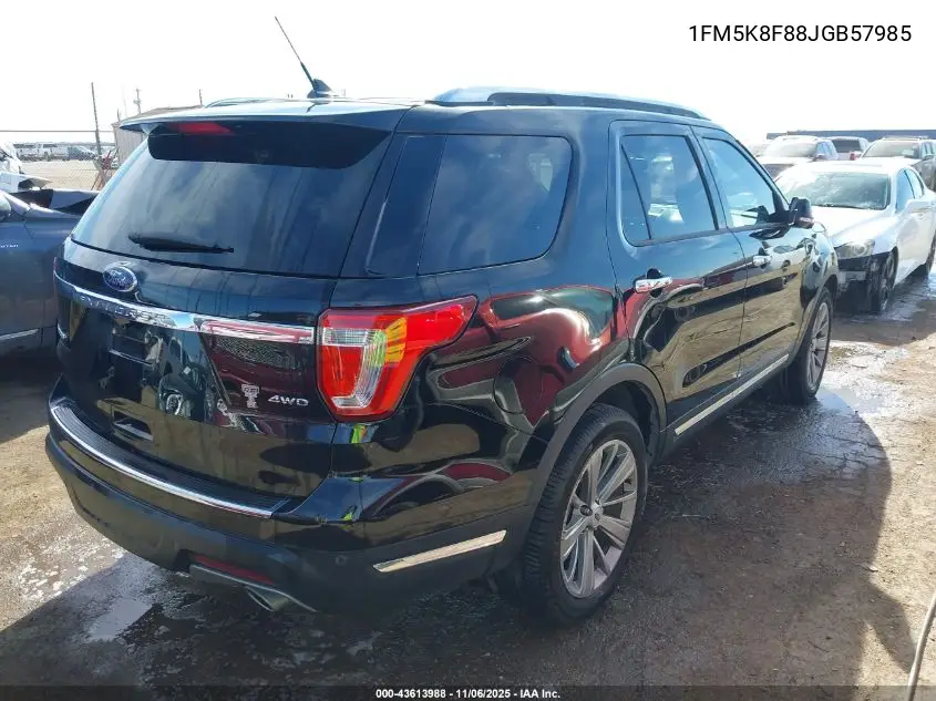 1FM5K8F88JGB57985 2018 Ford Explorer Limited