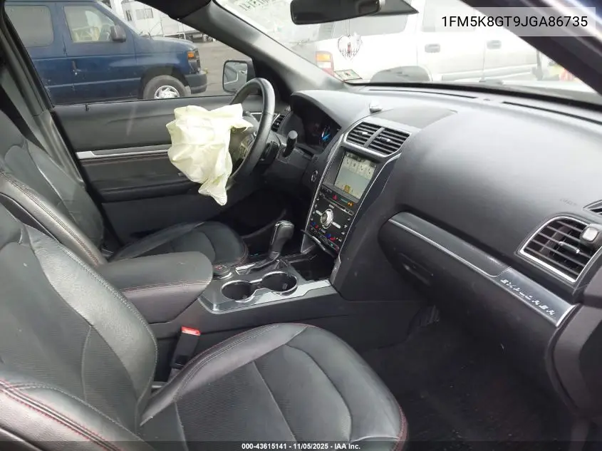 1FM5K8GT9JGA86735 2018 Ford Explorer Sport