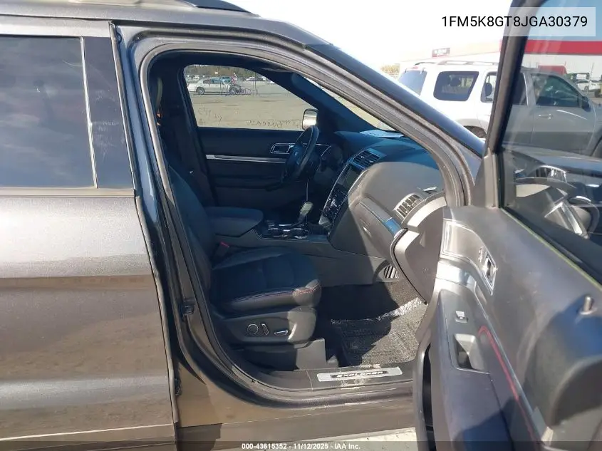 1FM5K8GT8JGA30379 2018 Ford Explorer Sport