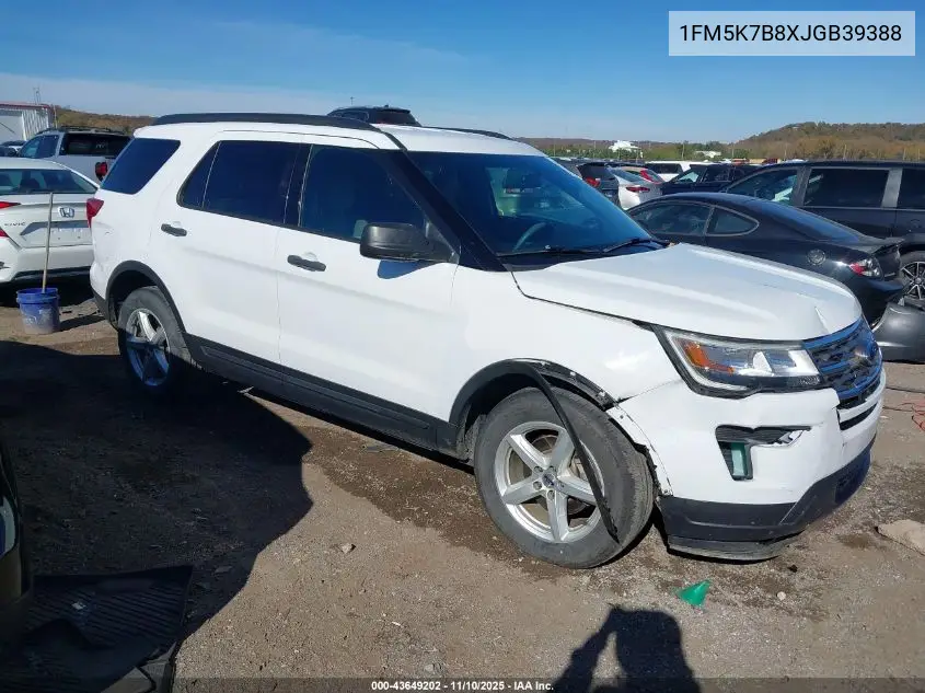 1FM5K7B8XJGB39388 2018 Ford Explorer