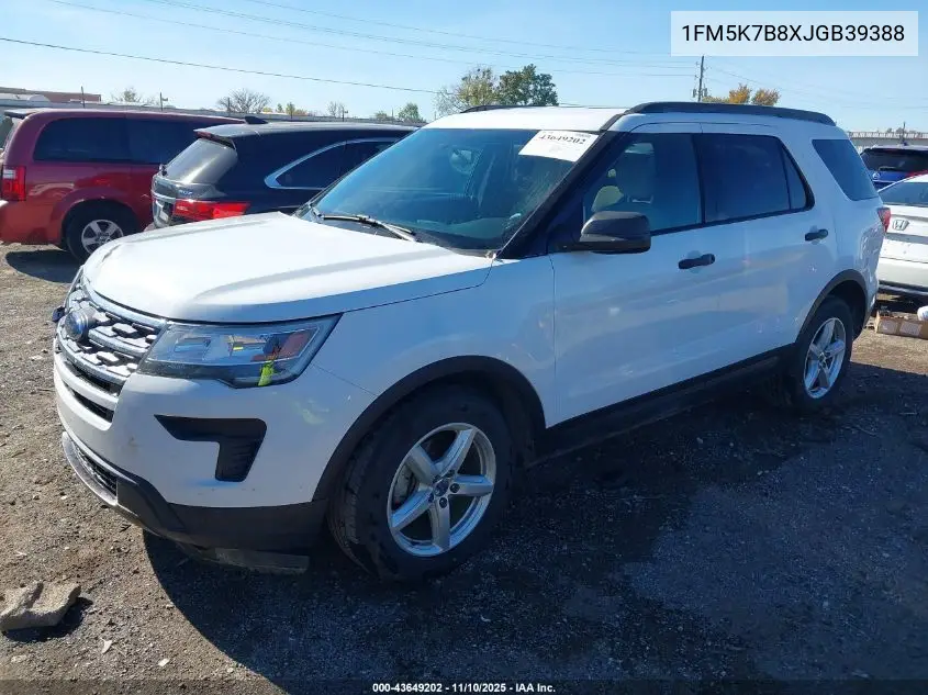 1FM5K7B8XJGB39388 2018 Ford Explorer