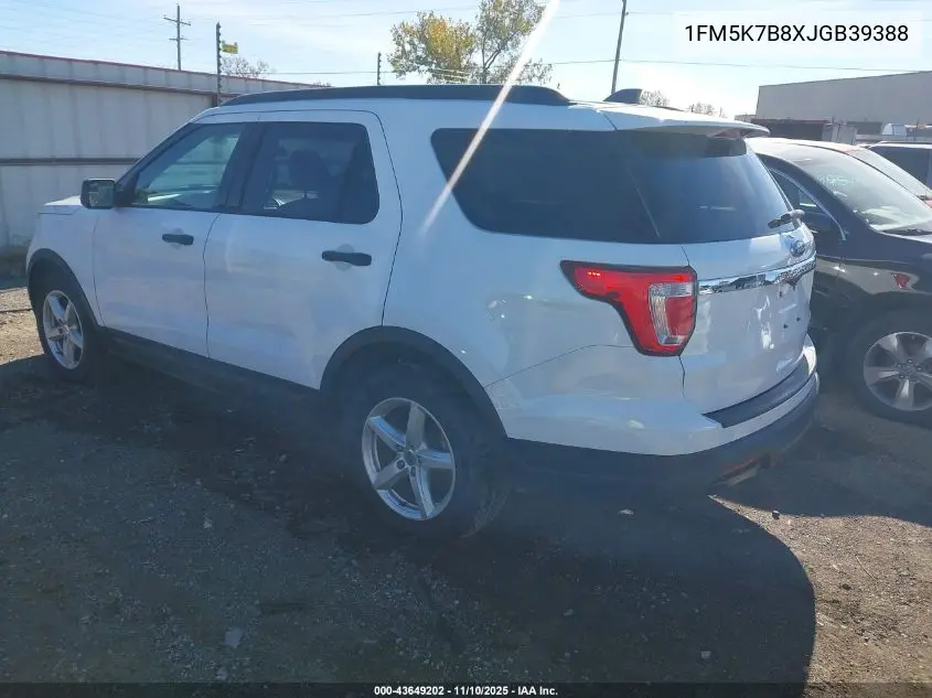 1FM5K7B8XJGB39388 2018 Ford Explorer