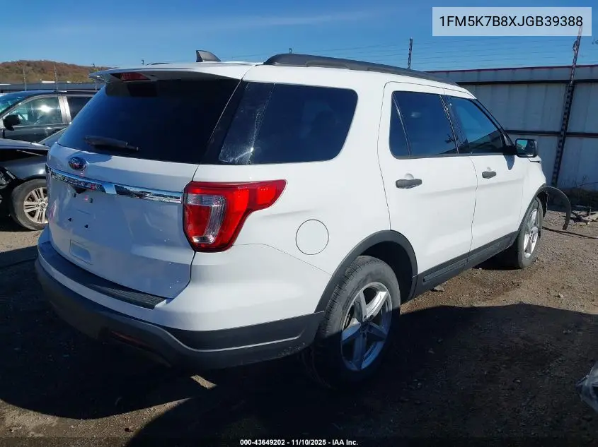 1FM5K7B8XJGB39388 2018 Ford Explorer