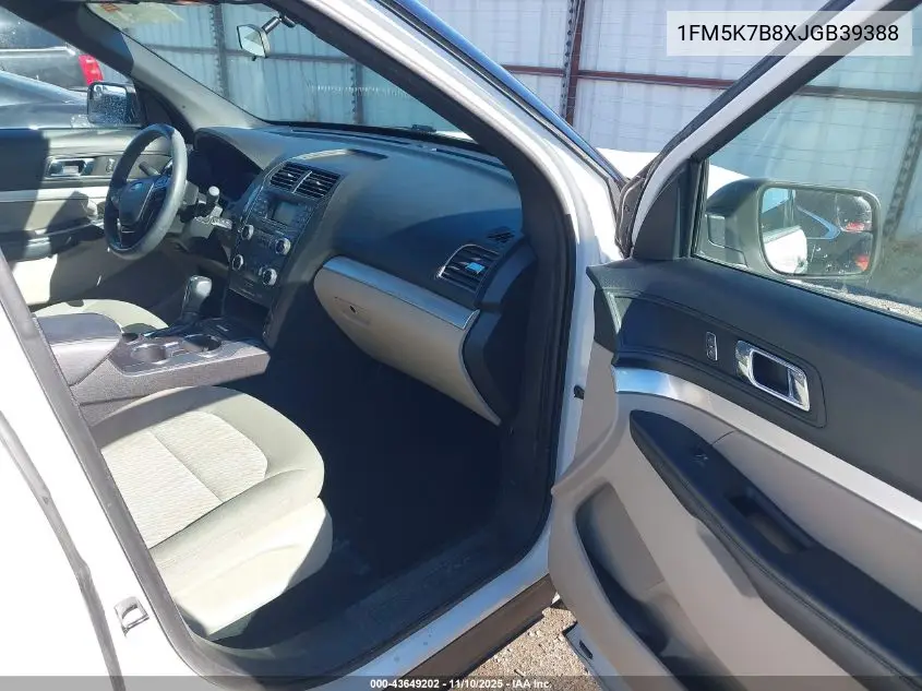 1FM5K7B8XJGB39388 2018 Ford Explorer