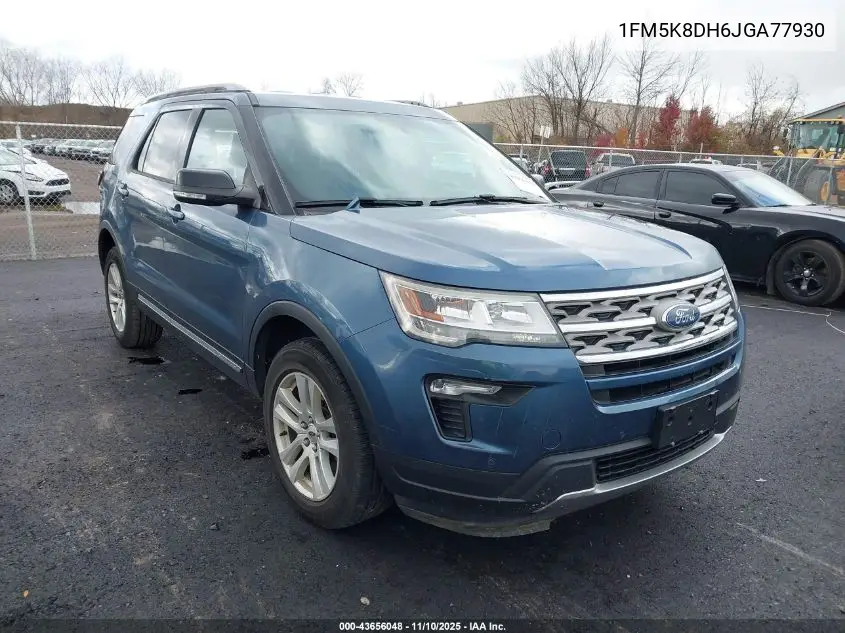 1FM5K8DH6JGA77930 2018 Ford Explorer Xlt
