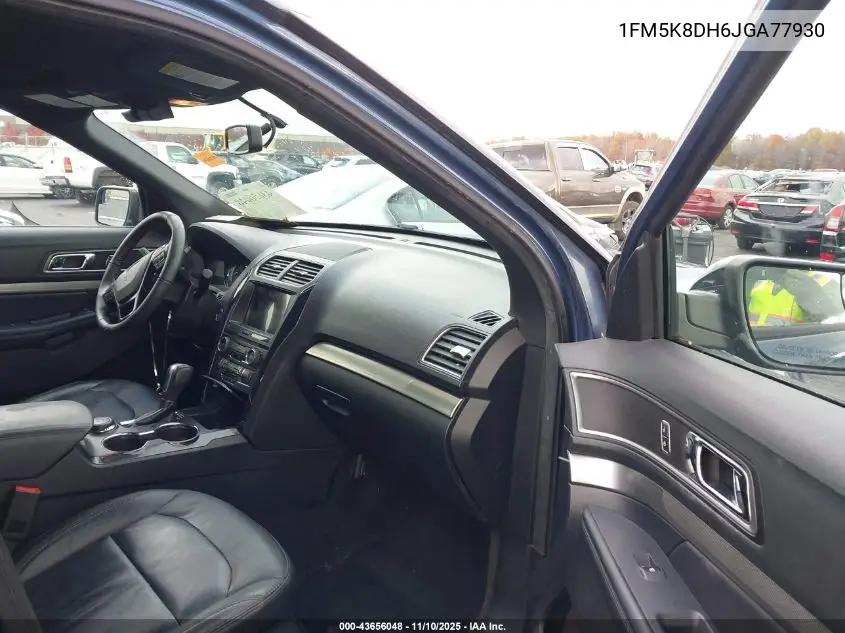 1FM5K8DH6JGA77930 2018 Ford Explorer Xlt