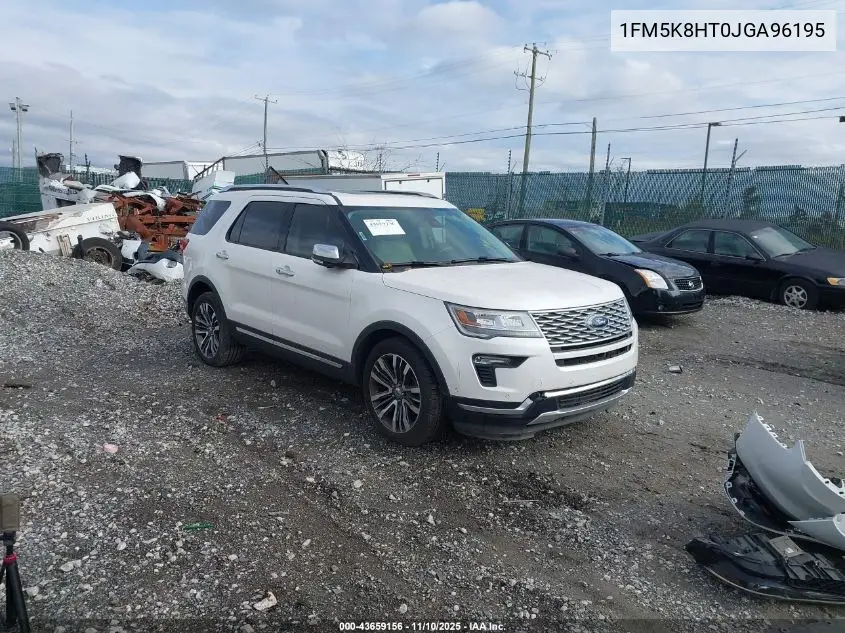 1FM5K8HT0JGA96195 2018 Ford Explorer Platinum