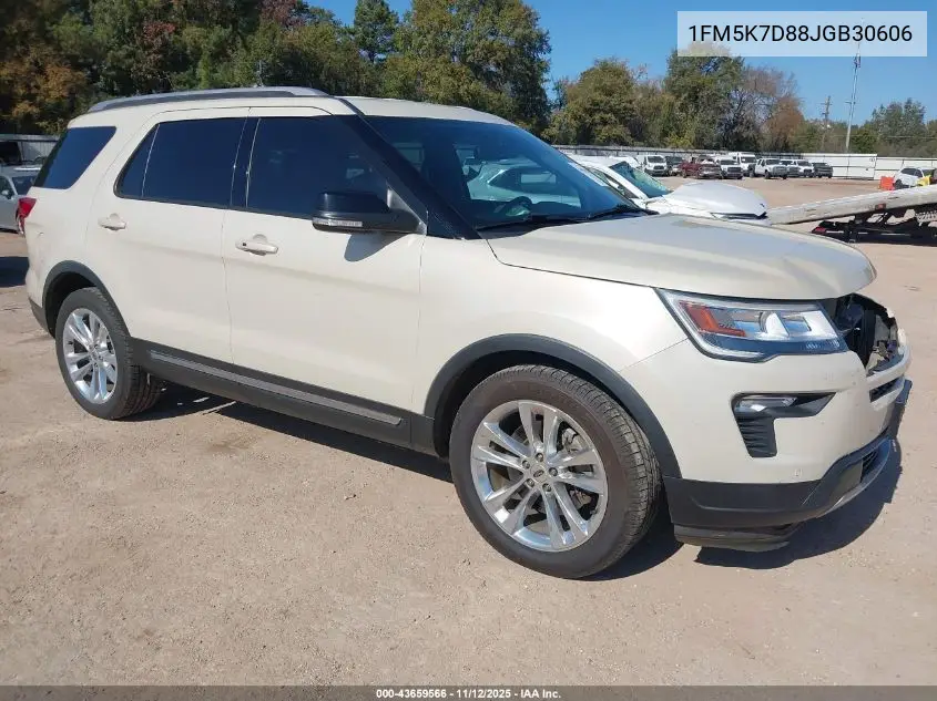 1FM5K7D88JGB30606 2018 Ford Explorer Xlt