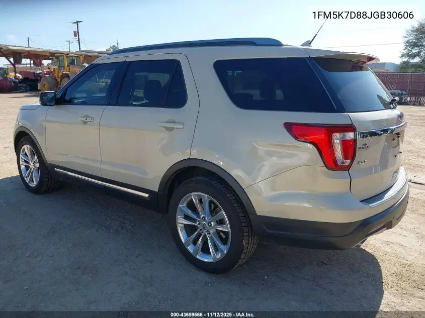 1FM5K7D88JGB30606 2018 Ford Explorer Xlt