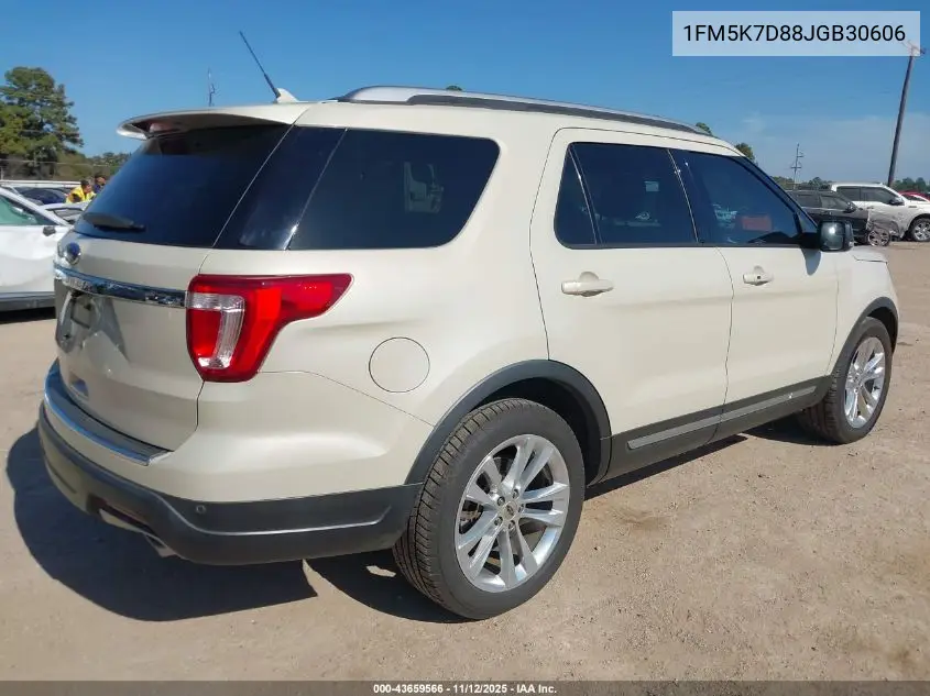 1FM5K7D88JGB30606 2018 Ford Explorer Xlt