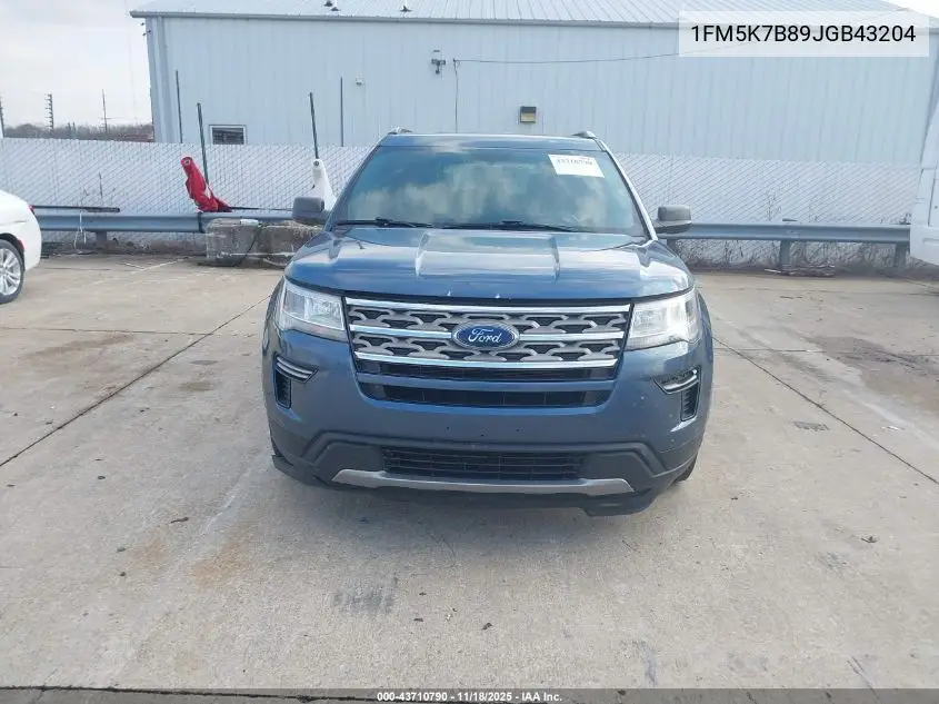 1FM5K7D89JGB43204 2018 Ford Explorer Xlt