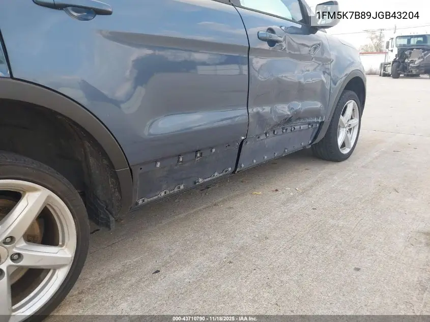 1FM5K7D89JGB43204 2018 Ford Explorer Xlt