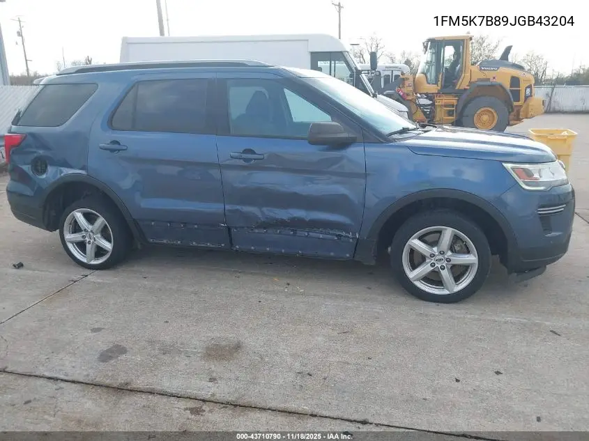 1FM5K7D89JGB43204 2018 Ford Explorer Xlt