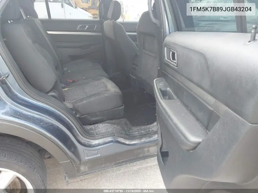 1FM5K7D89JGB43204 2018 Ford Explorer Xlt