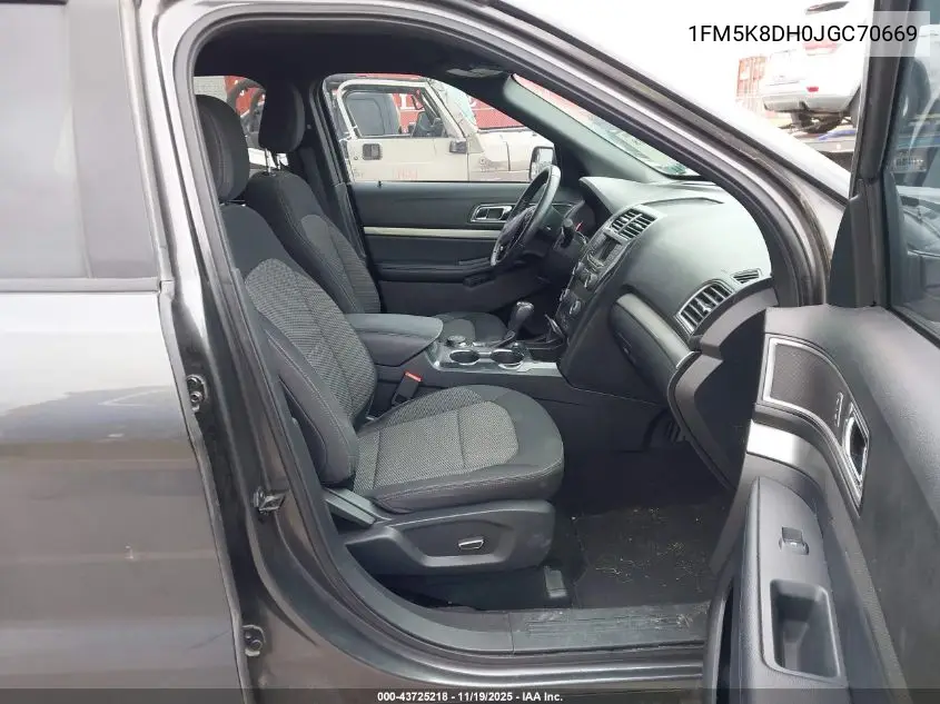 1FM5K8DH0JGC70669 2018 Ford Explorer Xlt