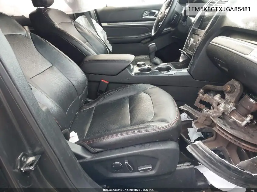 1FM5K8GTXJGA85481 2018 Ford Explorer Sport