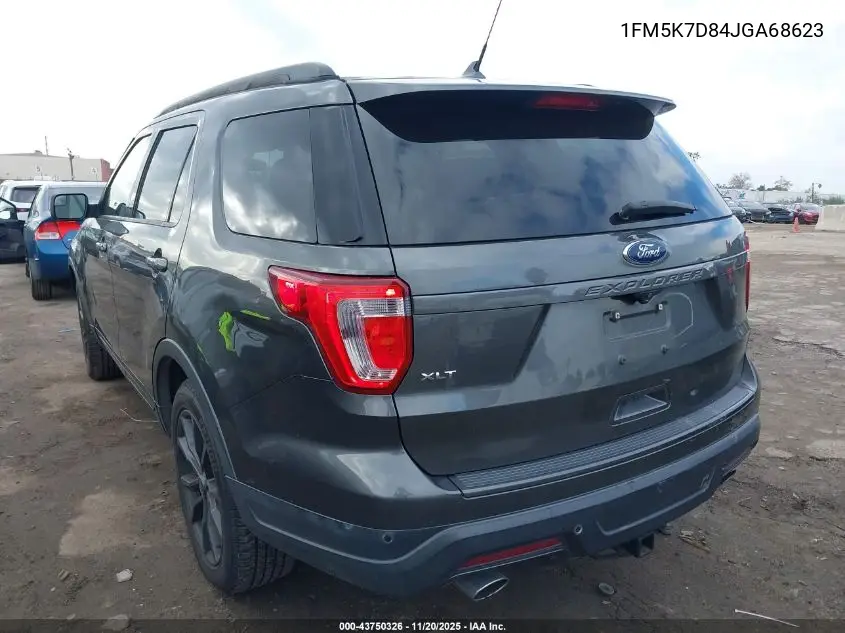 1FM5K7D84JGA68623 2018 Ford Explorer Xlt