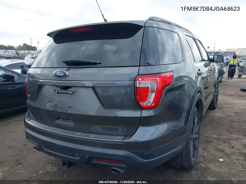 1FM5K7D84JGA68623 2018 Ford Explorer Xlt