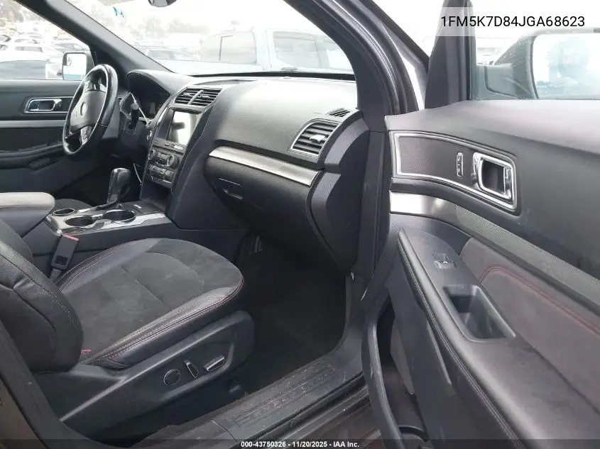 1FM5K7D84JGA68623 2018 Ford Explorer Xlt