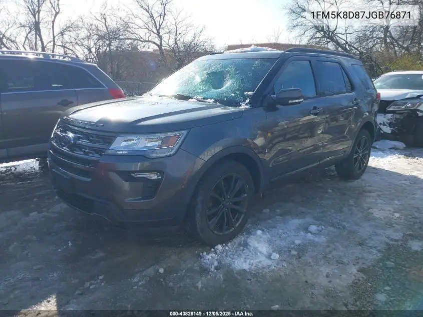 1FM5K8D87JGB76871 2018 Ford Explorer Xlt