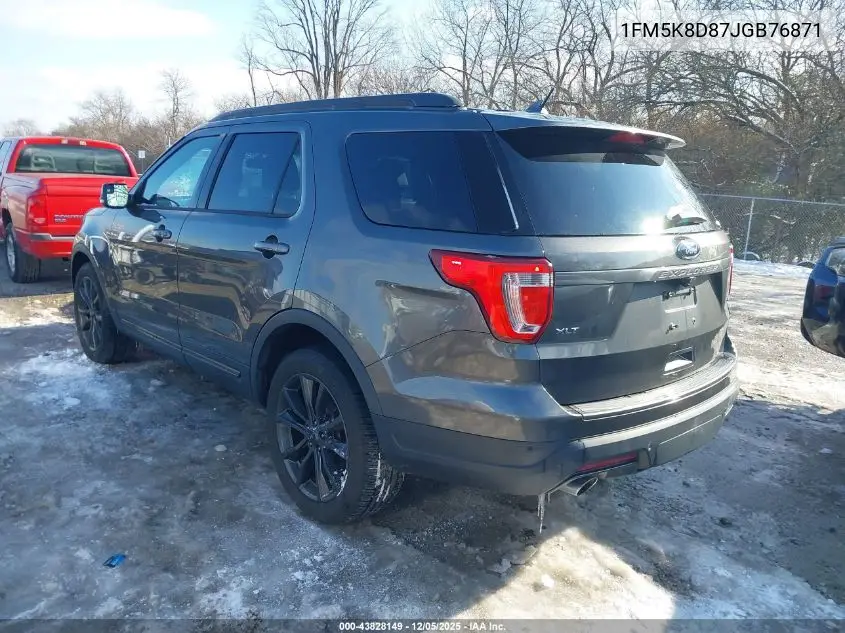 1FM5K8D87JGB76871 2018 Ford Explorer Xlt