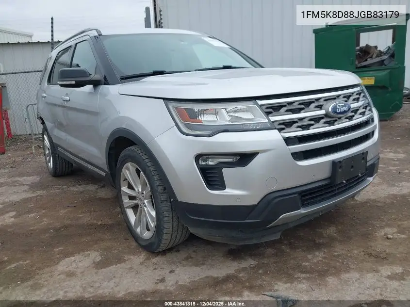 1FM5K8D88JGB83179 2018 Ford Explorer Xlt